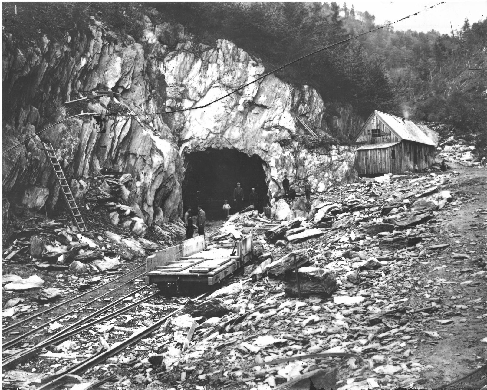 Construction on the Eastern Portal